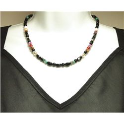 Navajo Onyx & Multi-Stone Necklace - Tommy Singer