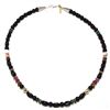 Image 3 : Navajo Onyx & Multi-Stone Necklace - Tommy Singer