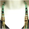 Image 3 : Navajo Turquoise & Multi-Stone 3-Strand Necklace - Tommy Singer
