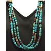 Image 2 : Navajo Turquoise & Multi-Stone 3-Strand Necklace - Tommy Singer