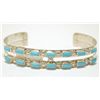 Image 1 : Navajo Turquoise Sterling Silver Cuff Bracelet - Ernest & Vivian Bewanika