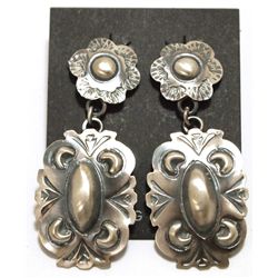 Navajo Sterling Silver Post Earrings - Tim Yazzie