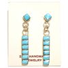 Image 1 : Zuni Turquoise Sterling Silver Post Earrings - Glennetta Luna