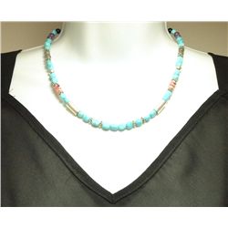 Navajo Turquoise & Multi-Stone Necklace - Tommy Singer