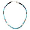 Image 3 : Navajo Turquoise & Multi-Stone Necklace - Tommy Singer