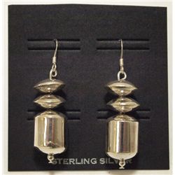 Navajo Sterling Silver French Hook Earrings - Esther Largo