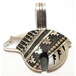 Navajo Sterling Silver Link Bear Pendant - Richard Singer