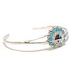 Image 2 : Zuni Multi-Stone Inlay Sun Face Sterling Silver Cuff Bracelet - Emma Romancito