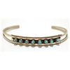 Image 1 : Zuni Turquoise Sterling Silver Cuff Bracelet - Suzie Livingston