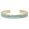 Image 1 : Zuni Turquoise Inlay Sterling Silver Cuff Bracelet - Larry Loretto