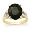 Image 1 : Genuine 5.3 ctw Sapphire & Diamond Ring 10K Yellow Gold