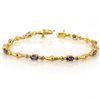 Image 1 : Genuine 2.75 ctw Tanzanite & Diamond Bracelet 10K Gold