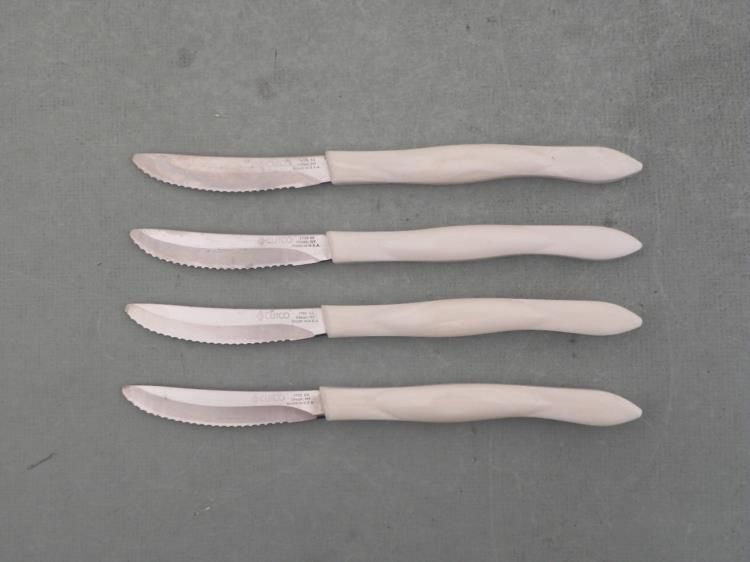 4 Set Cutco Serrated Steak Knives Pearl Handle 1759