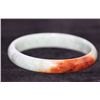 Image 1 : CHINESE BROWN AND WHITE JADE BANGLE