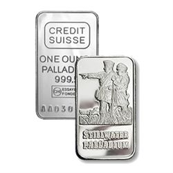 One Ounce Palladium Bar (Manufacturer O