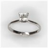 Image 1 : Certified 0.5 ctw Diamond Solitaire Ring G, SI-2