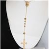 Image 1 : 14K GOLD PLATED ROSARY CHAIN