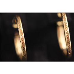 GOLD PLATED HOOP EARRING