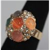 Image 2 : FASHION JEWELRY MULTI-COLORED SYNTHETIC STONE AND CZ BR
