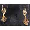 Image 1 : SMALL DANGLING EARRING 14K GOLD PLATED