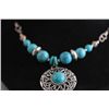 Image 2 : FANCY FASHION JEWELRY TURQOUISE NECKLACE