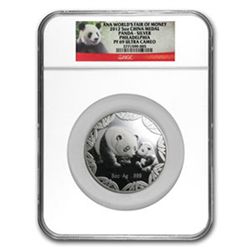 2012 5 oz Silver Panda Philadelphia ANA Show Medal NGC