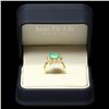 Image 3 : 18K YELLOW GOLD 2.60CT EMERALD 1.50CT DIAMOND RING