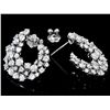 Image 2 : 14K WHITE GOLD 4.40CT DIAMOND EARRINGS