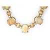 Image 2 : 14K YELLOW GOLD 32CT OPAL 2.25CT DIAMOND NECKLACE