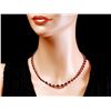 Image 3 : 14K WHITE GOLD 37.00CT RUBY 1.45CT DIAMOND NECKLACE
