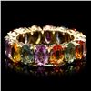 Image 1 : 14K YELLOW GOLD 8.00CT SAPPHIRE RING