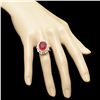 Image 4 : 14K YELLOW GOLD 8.00CT RUBY 1.45CT DIAMOND RING