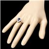 Image 4 : 14K WHITE GOLD 2.07CT SAPPHIRE 0.75CT DIAMOND RING