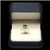 Image 3 : 18K YELLOW GOLD 3.50CT EMERALD 1CT DIAMOND RING