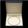 Image 5 : 14K YELLOW GOLD 25.00CT RUBY 1.20CT DIAMOND NECKLACE