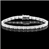 Image 1 : 18K WHITE GOLD 8.70CT DIAMOND BRACELET