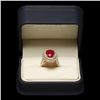 Image 4 : 14K YELLOW GOLD 7.50CT RUBY 2.40CT DIAMOND RING