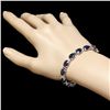 Image 5 : 14K WHITE GOLD 35CT SAPPHIRE 0.70CT DIAMOND BRACELET