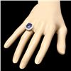 Image 4 : 14K WHITE GOLD 6.00CT TANZANITE 0.90CT DIAMOND RING