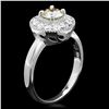 Image 2 : 14K WHITE GOLD 1.05CT DIAMOND RING