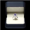 Image 3 : 14K WHITE GOLD 2.00CT TANZANITE 1.50CT DIAMOND RING