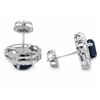 Image 3 : 14K WHITE GOLD 5.8CT DIAMOND EARRINGS