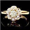 Image 1 : 14K YELLOW GOLD .7CT DIAMOND RING