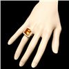 Image 4 : 14K YELLOW GOLD 10.00CT CITRINE 1.00CT DIAMOND RING