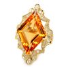 Image 3 : 14K YELLOW GOLD 16.00CT CITRINE 1.00CT DIAMOND RING