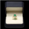 Image 4 : 18K YELLOW GOLD 3.50CT EMERALD 1.30CT DIAMOND RING