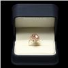 Image 3 : 14K YELLOW GOLD 4.70CT MORGANITE 1.00CT DIAMOND RING