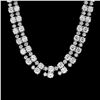 Image 1 : 18K WHITE GOLD 24CT DIAMOND NECKLACE