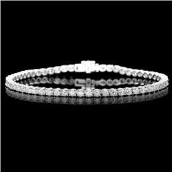 18K WHITE GOLD 5.00CT DIAMOND BRACELET