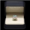 Image 5 : 14K WHITE GOLD 2.00CT AQUAMARINE 1.00CT DIAMOND RING